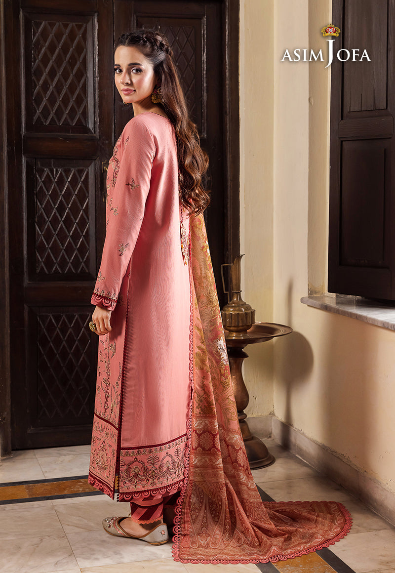 AJRWP-35 EMBROIDERED SLUB STITCHED 3 PCS