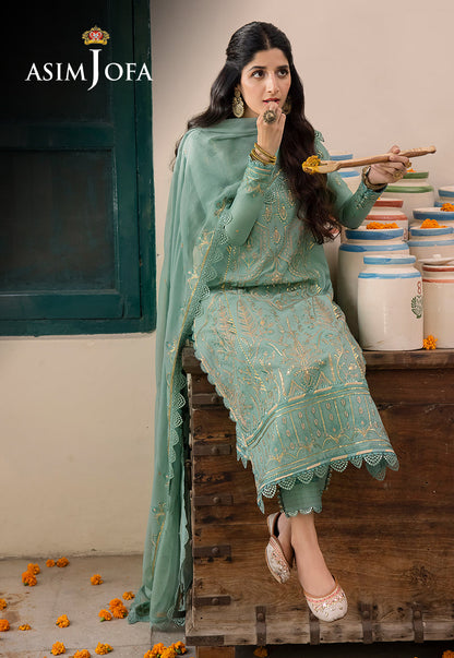 AJSW-25 EMBROIDERED POLY VISCOSE 3 PCS