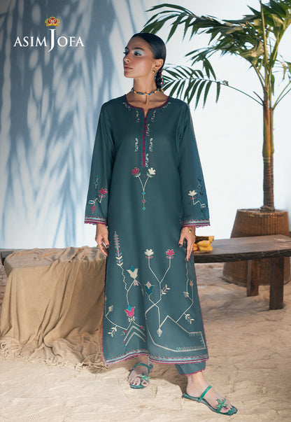 AJSBDP-02 Embroidered Lawn Stitched 2pcs