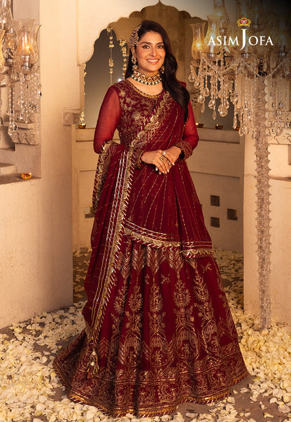 AJSH-16 EMBROIDERED CHIFFON 3 PCS