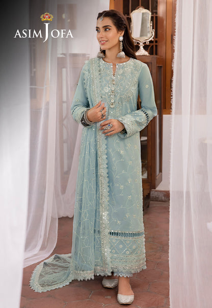 AJSW-12 EMBROIDERED LAWN SILK 3 PCS