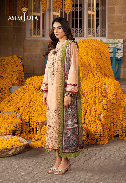 AJAR-31 EMBROIDERED JACQUARD 3 PCS