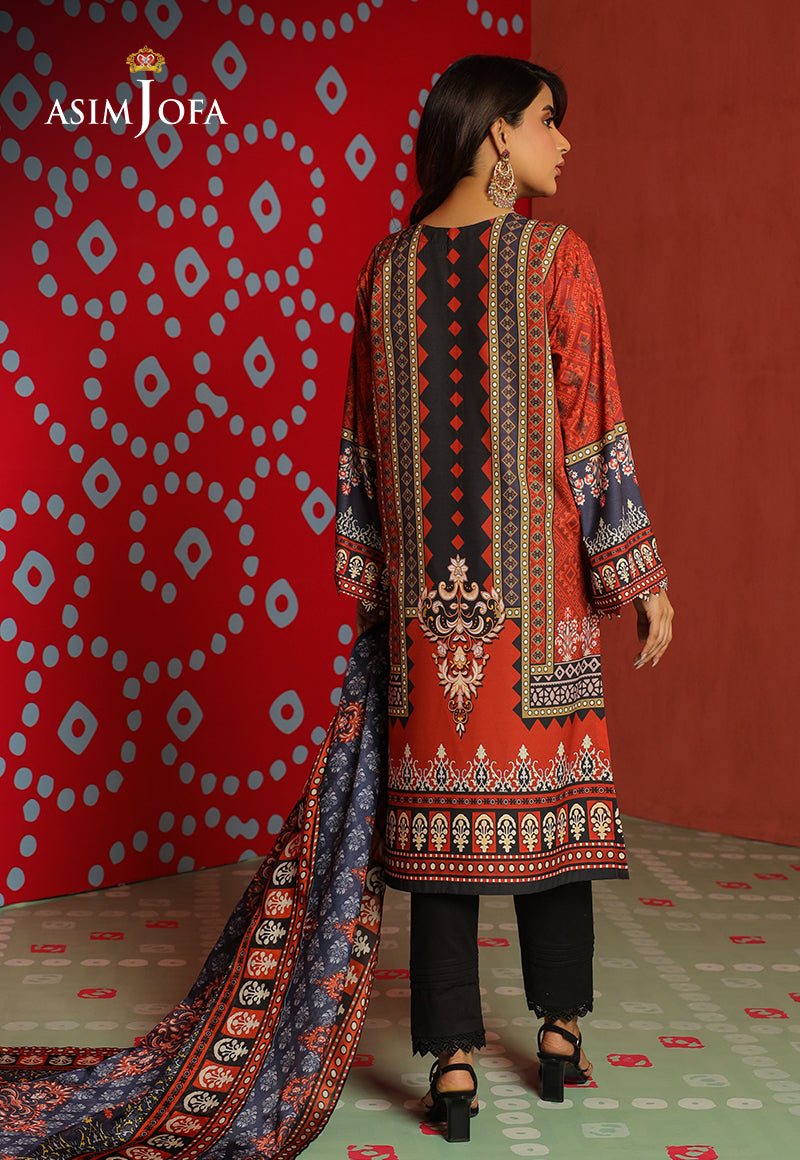 AJTM-10 - 2 PCS PRINTED GEORGETTE SILK 2 PCS