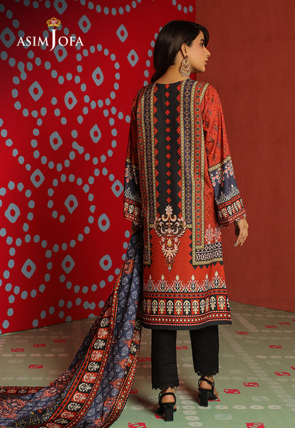 AJTM-10 - 2 PCS PRINTED GEORGETTE SILK 2 PCS