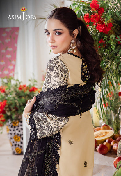 AJUR-09 EMBROIDERED LAWN 3 PCS