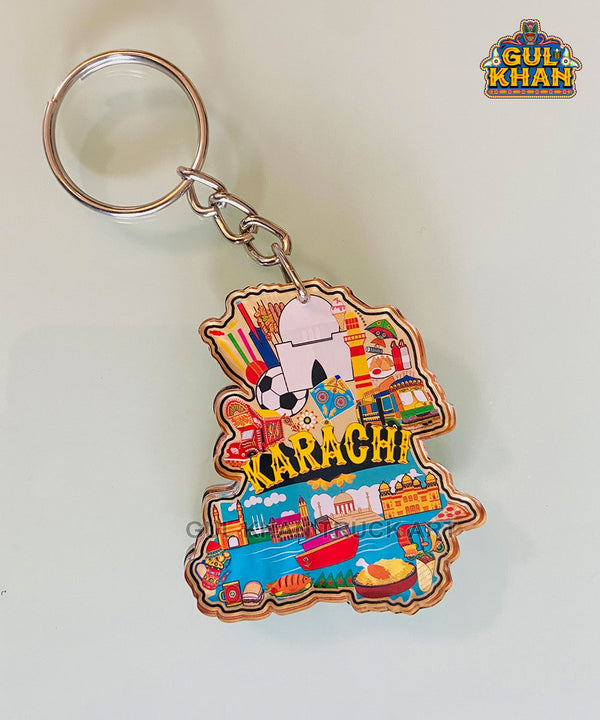 Karachi Key Chain (Dual side print)