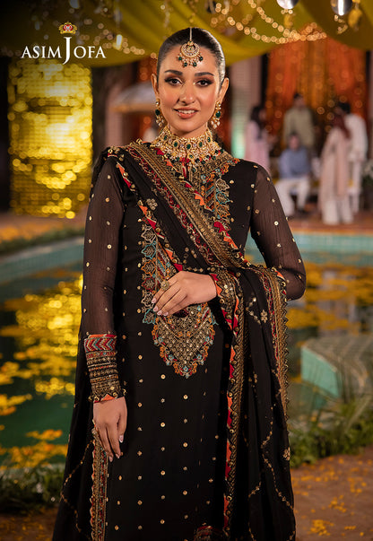 AJDA-02 EMBROIDERED CHIFFON 3 PCS
