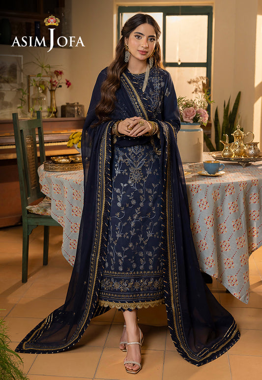 AJSW-30 EMBROIDERED POLY VISCOSE 3 PCS