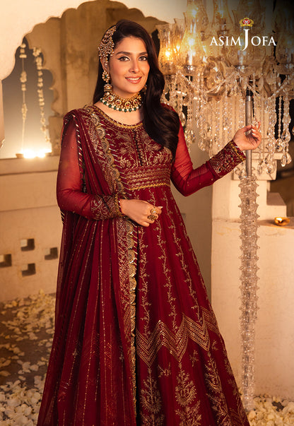 AJSH-16 EMBROIDERED CHIFFON 3 PCS