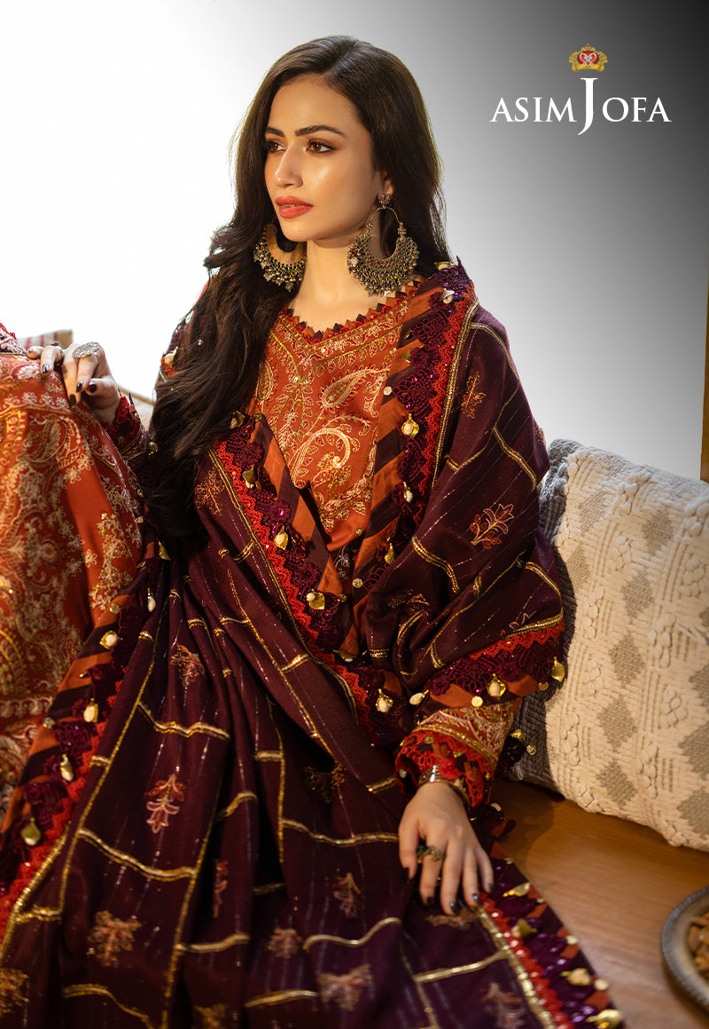 AJKT-09 EMBROIDERED SELF TWILL 3 PCS