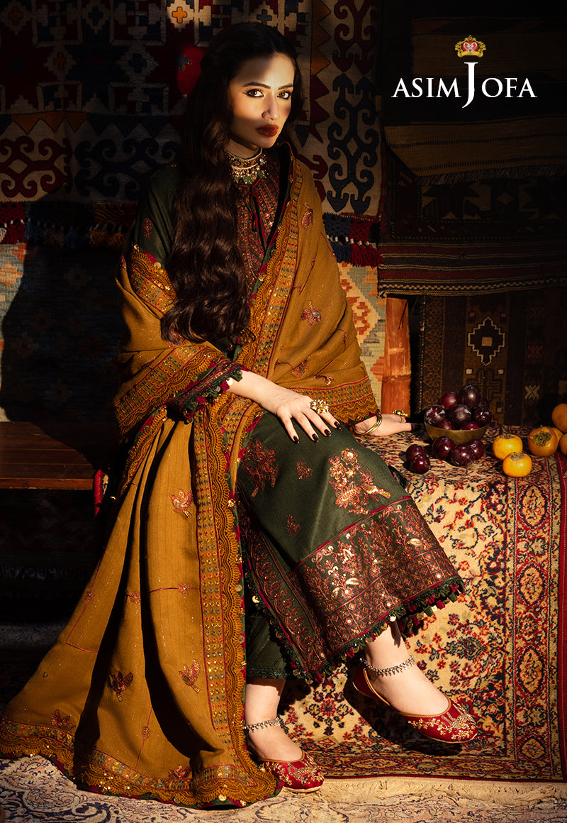 AJKT-10 EMBROIDERED SELF TWILL 3 PCS