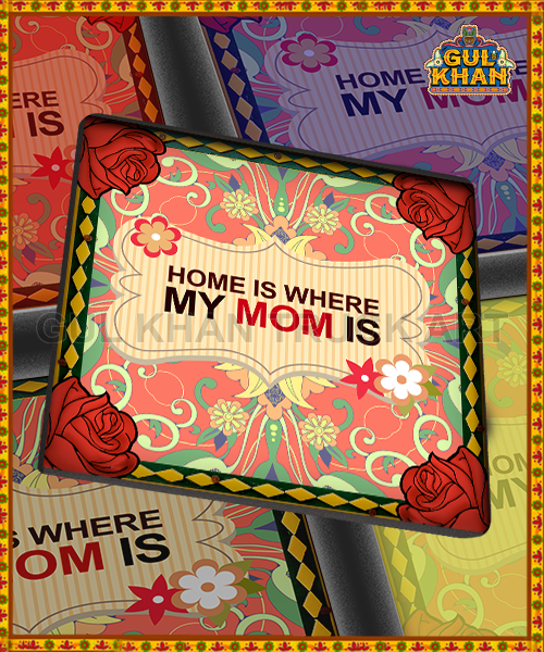 My Mom IS Printed (mothers day) coaster design
