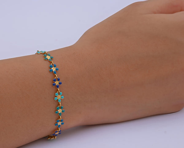 Blossom Trails Bracelet Blue