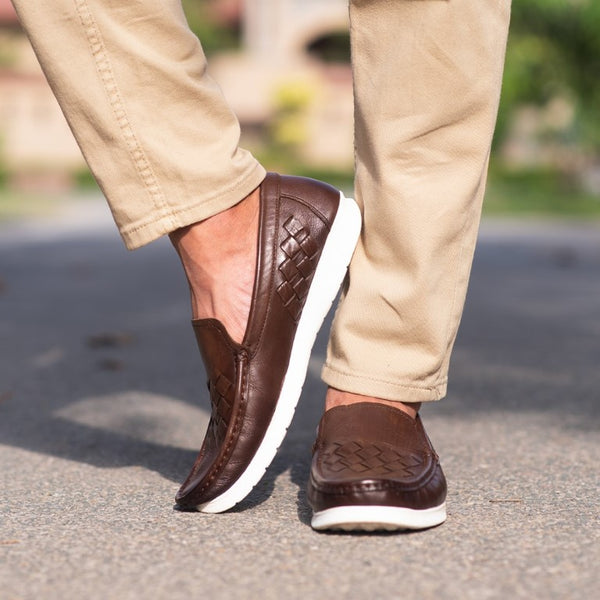 Men’s Turkiye-Made Designer Leather Shoes in Brown Color