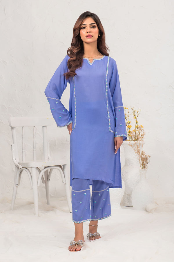 Ochre Clothing Cotton Embroidered 2 Pc Suit Collection'2025-SOLE-05