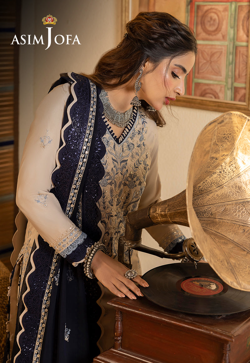 AJSW-17 EMBROIDERED LAWN SILK 3 PCS
