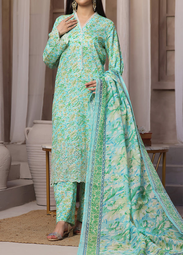 Aiza & Momina By VS Textile Chikankari Cotton 3 Piece Unstitched Suit VS24A&MV3 D-69