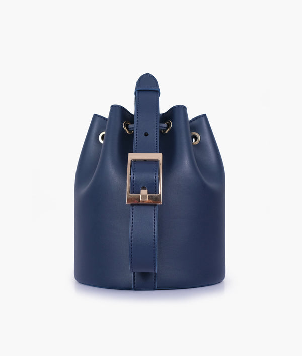 RTW Creation - Blue loop handle bucket bag