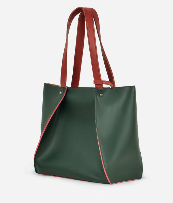 RTW Creation - Army green shopping tote bag