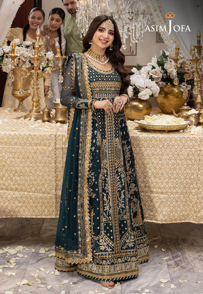 AJSH-18 EMBROIDERED CHIFFON 3 PCS