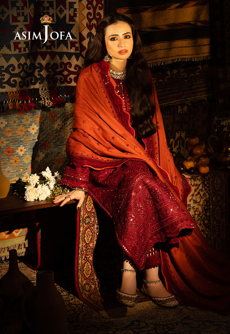 AJKT-02 EMBROIDERED SELF TWILL 3 PCS
