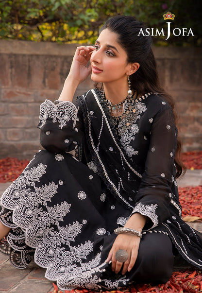 AJSW-19 EMBROIDERED LAWN SILK 3 PCS