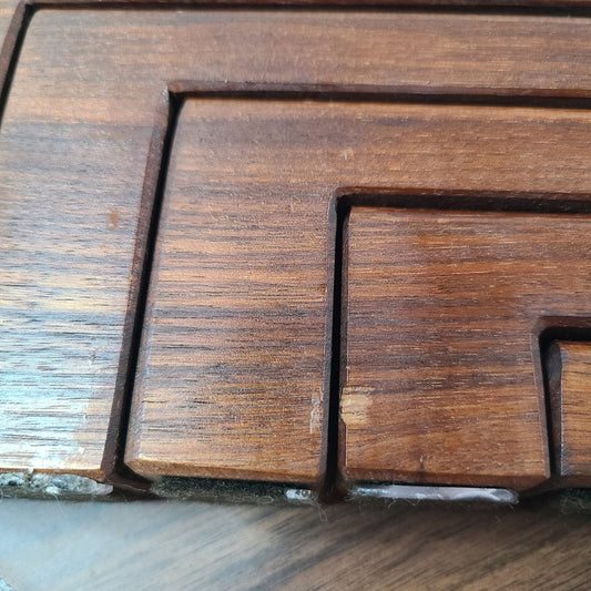 Vintage Articulating Danish Inspired Wooden Candleholder, Mid Century, 5-Candle