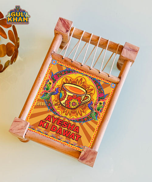 Chai Motif Charpai Printed Design