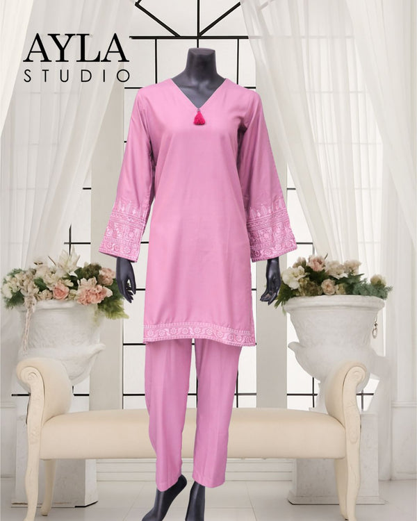 Noor E Rang by Ayla Studio Stitched 2 Piece Summer Collection'2025-Shabnam