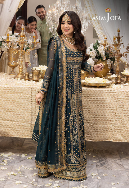 AJSH-18 EMBROIDERED CHIFFON 3 PCS