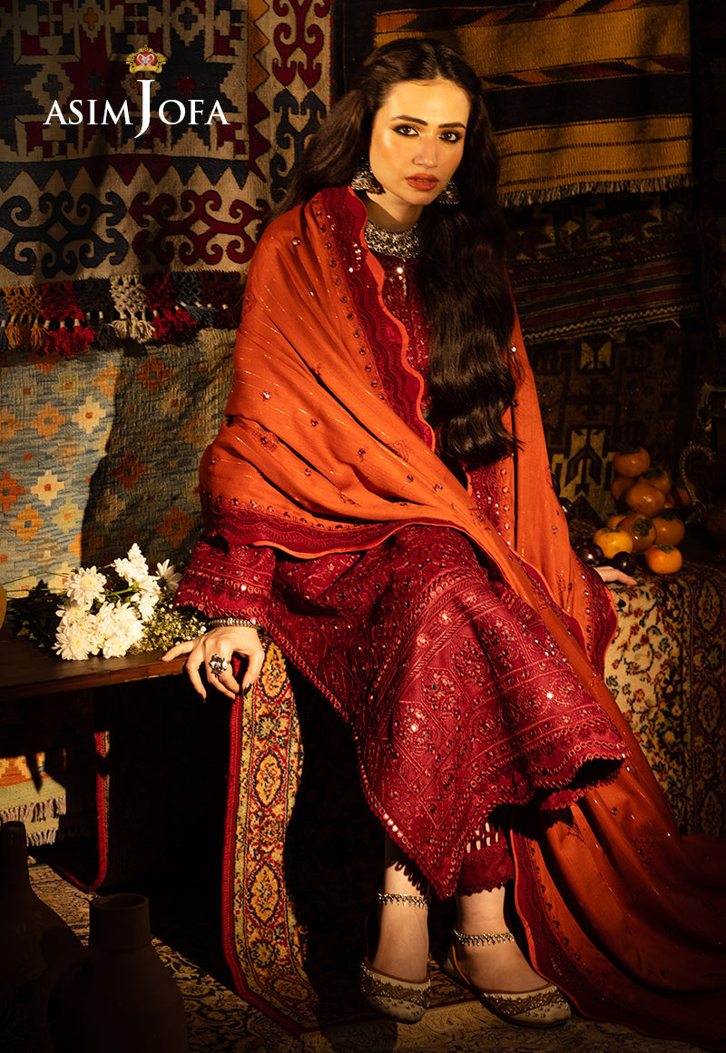 AJKT-02 EMBROIDERED SELF TWILL 3 PCS