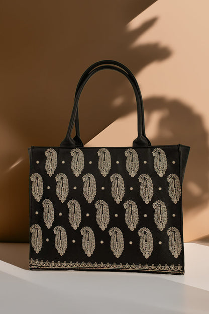 Stylish Embroidery Canvas Handbag  Buy in Pakistan 