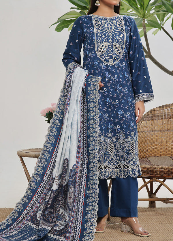 Anmol By VS Textile Embroidered Cottel Suits Unstitched 3 Piece - VS24AC2 574