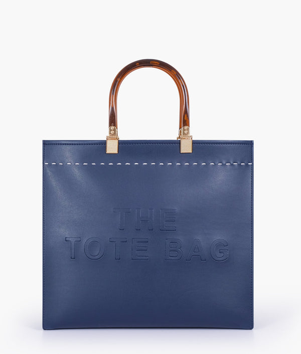 RTW Creation - Blue signature tote bag
