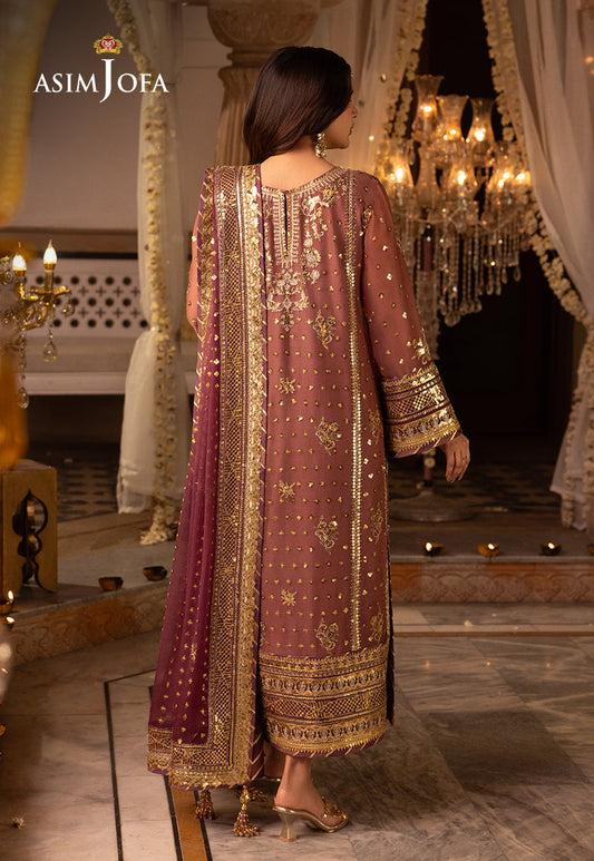 AJSH-17 EMBROIDERED CHIFFON 3 PCS