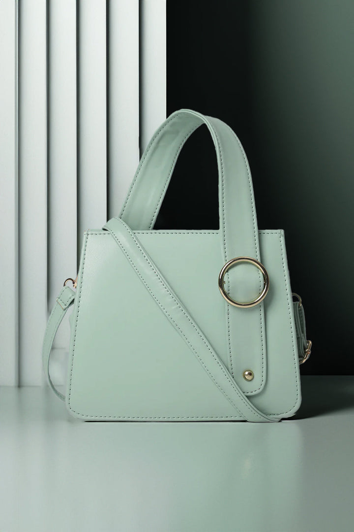 Trendy women’s handbag in Cyan