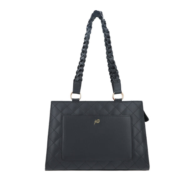 Velvique Leather Tote Bag-burgundy