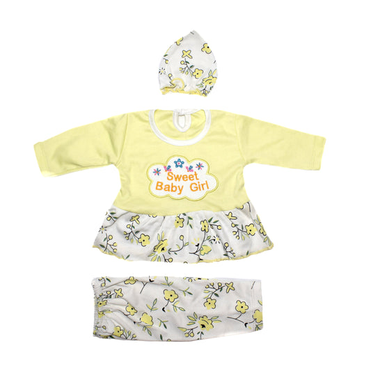 Baby printed/Embroided dress. Age 0 to 06 months. -3
