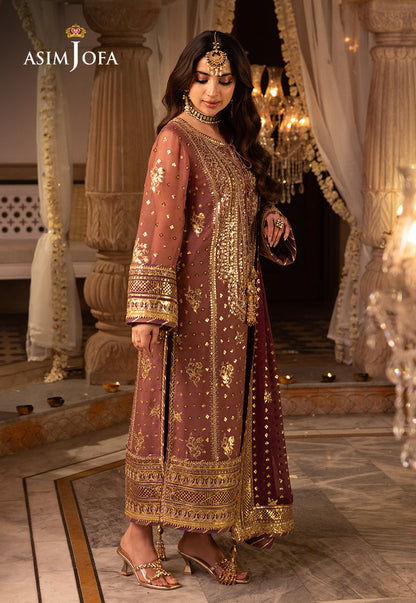 AJSH-17 EMBROIDERED CHIFFON 3 PCS