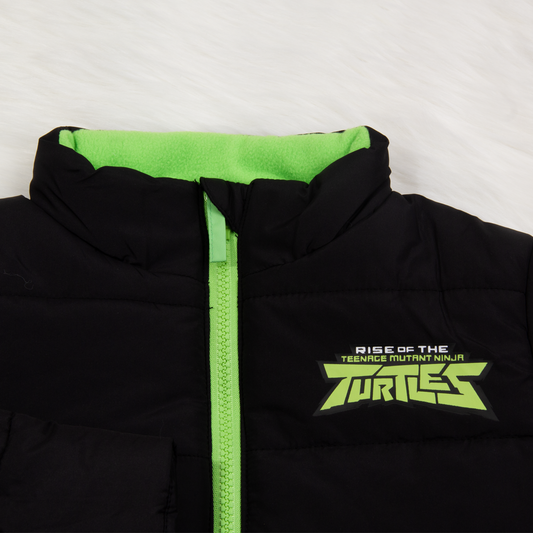 Turtles Boys Black Parachute Jacket
