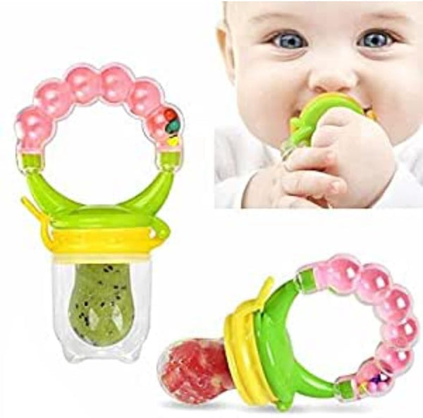 Fruit pacifier with rattle
