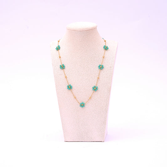 Blossom Trails Necklace Green