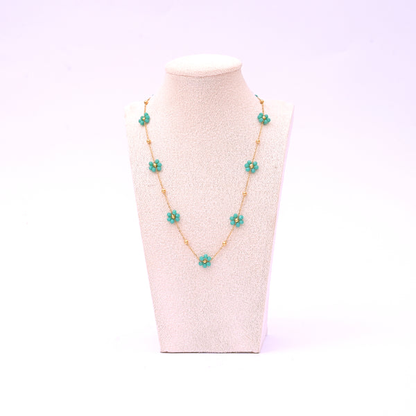 Blossom Trails Necklace Green