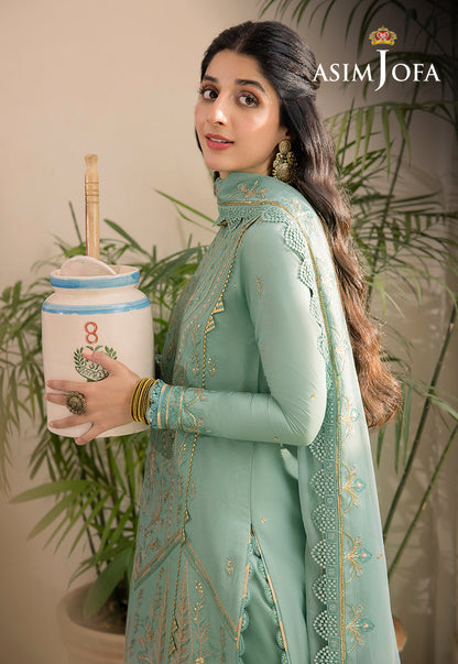 AJSW-25 EMBROIDERED POLY VISCOSE 3 PCS