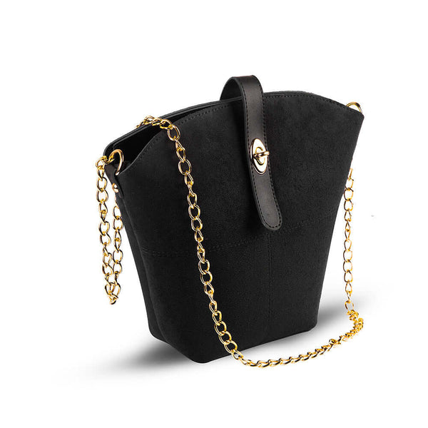 Bag X Bucket Suede Black