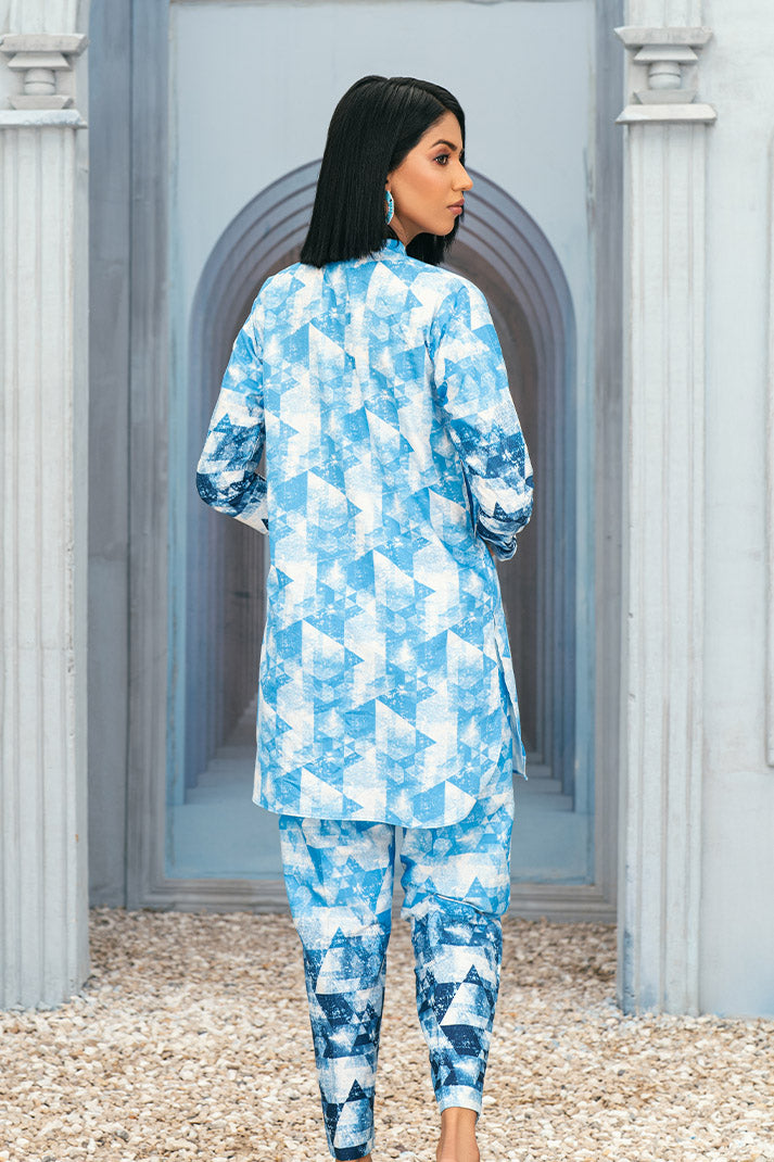 2 pc Printed Trendy Tunic Top Suit TG-008