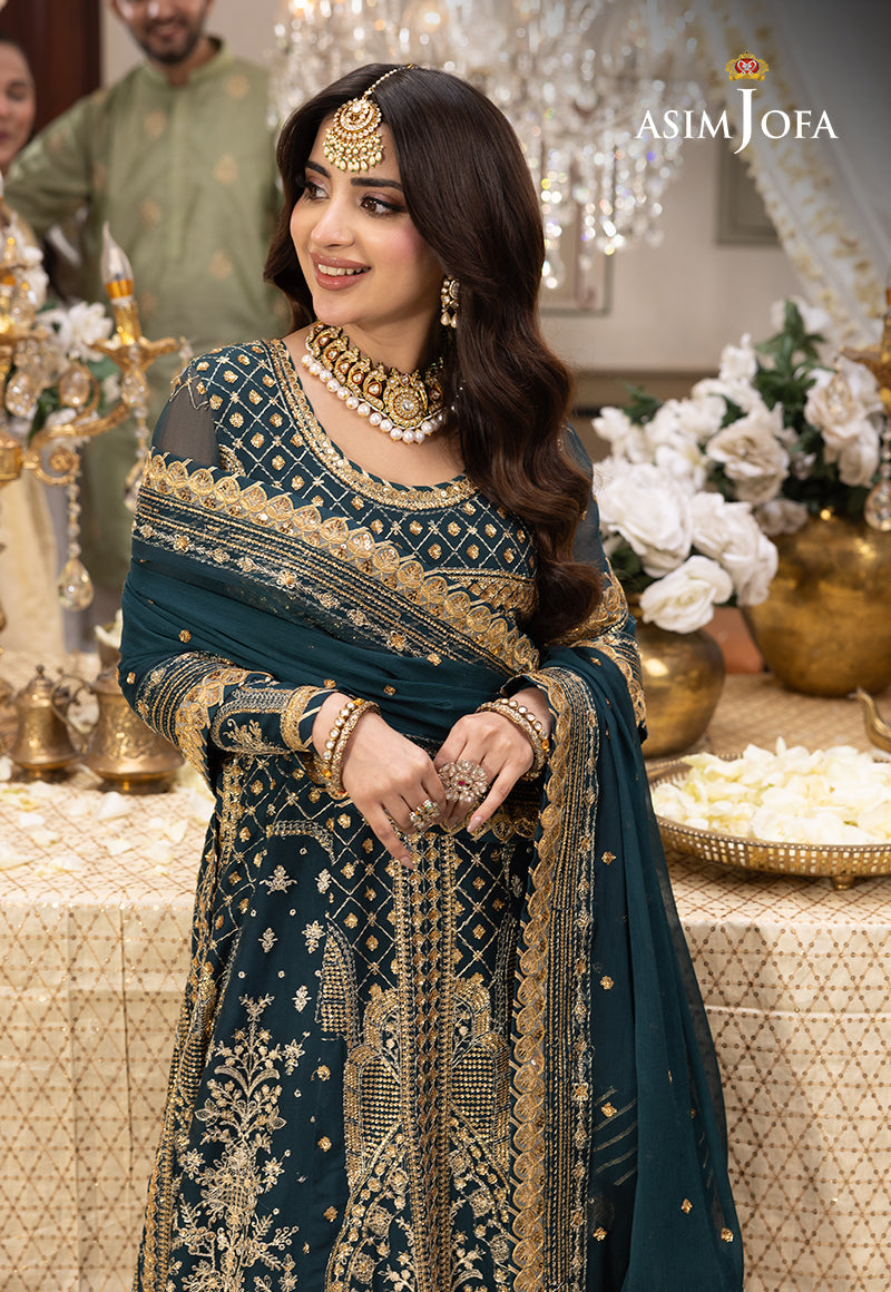 AJSH-18 EMBROIDERED CHIFFON 3 PCS