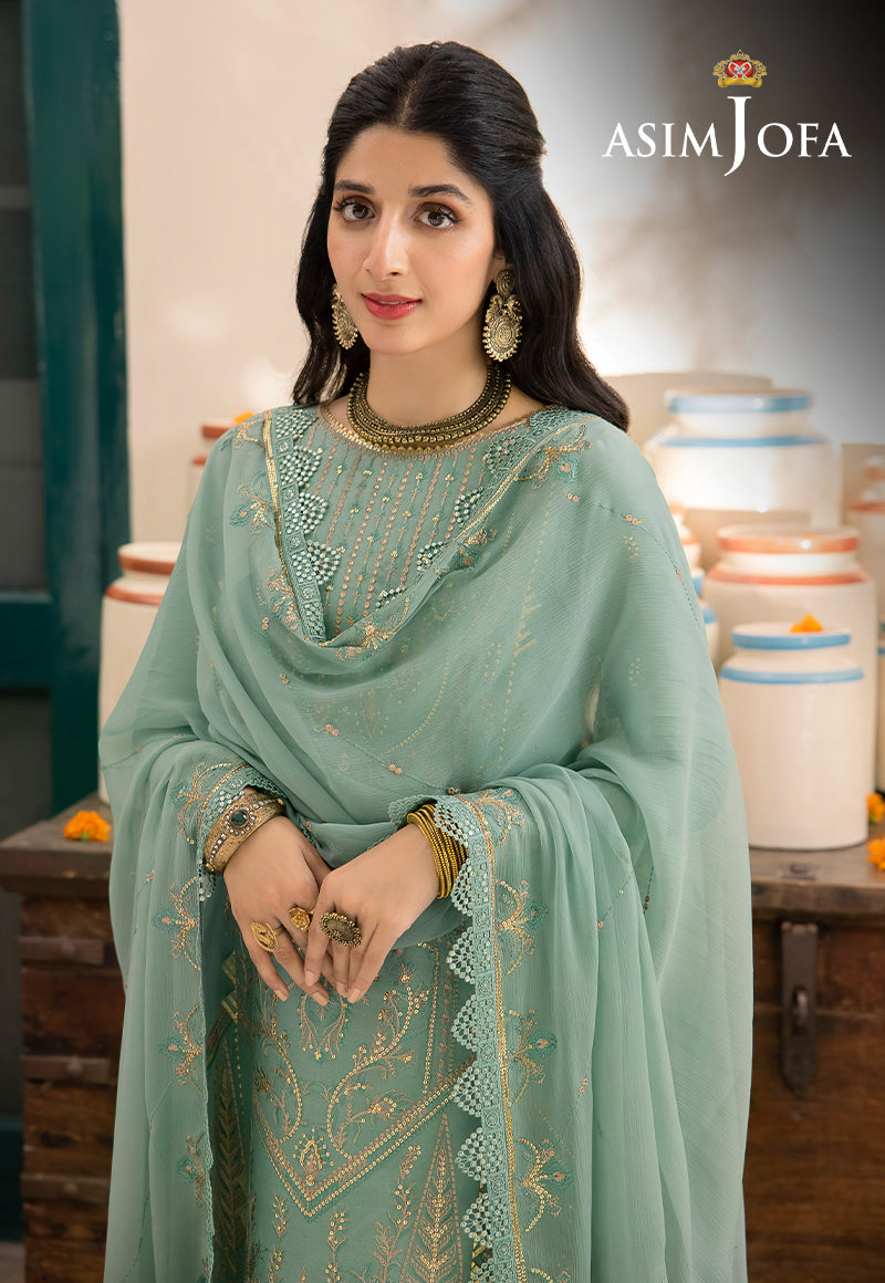 AJSW-25 EMBROIDERED POLY VISCOSE 3 PCS