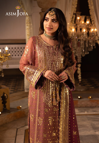 AJSH-17 EMBROIDERED CHIFFON 3 PCS