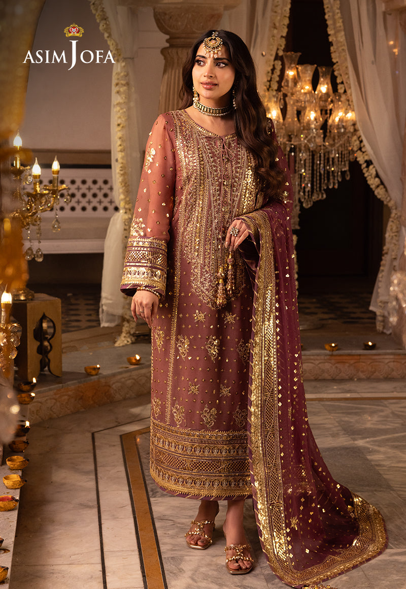 AJSH-17 EMBROIDERED CHIFFON 3 PCS